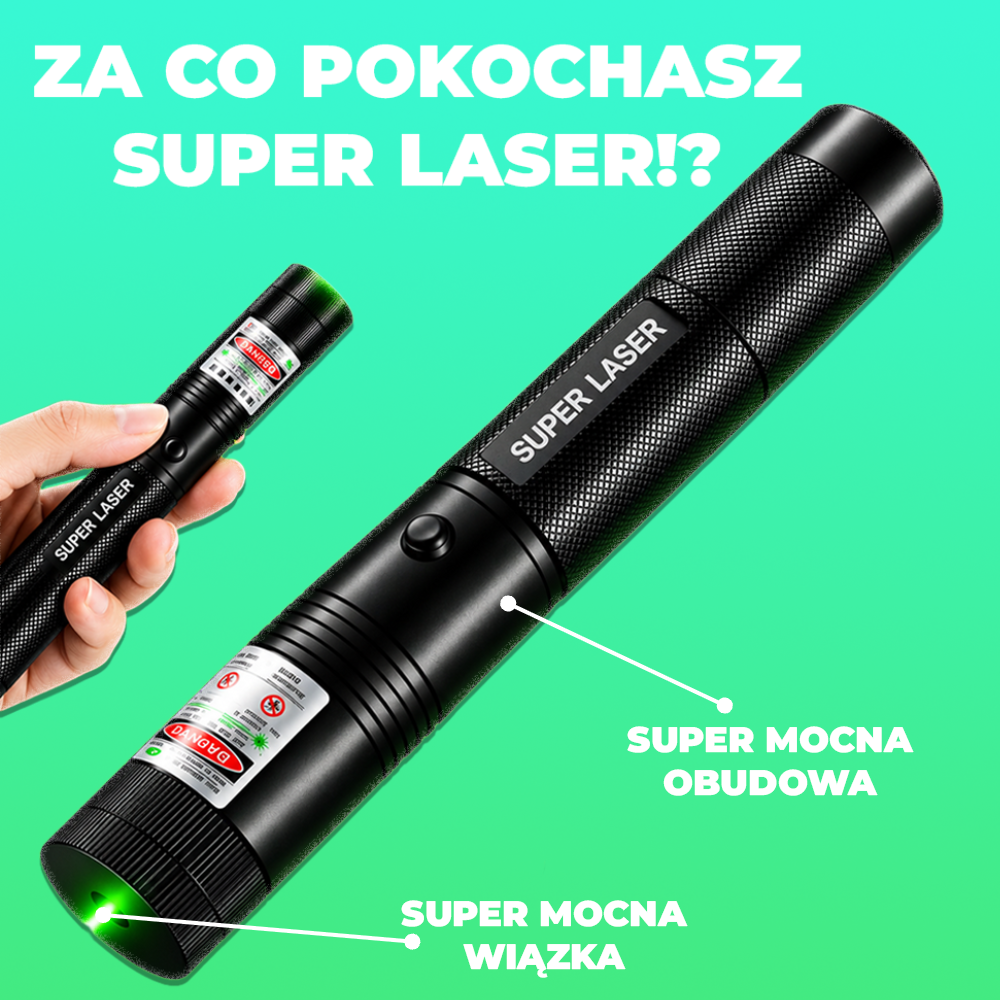 NOWOŚĆ ™SUPER LASER - SUPER MOCNY WSKAŹNIK LASEROWY